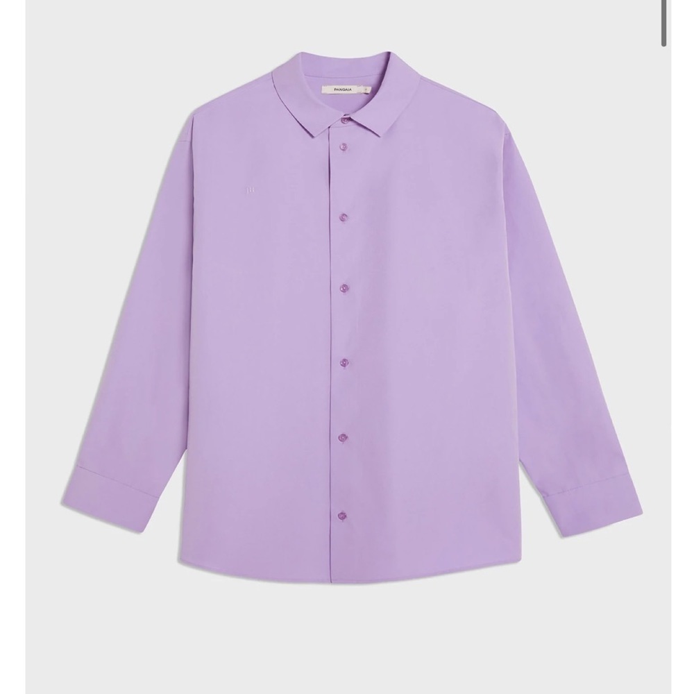 Pangaia Collared Shirt In Orchid Purple — image 4 of 8
